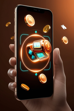 Smartfon z aplikacją kasyna